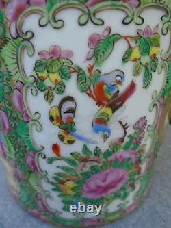 Antique Chinese cantonese hand painted porcelain bowl and teapot