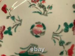 Antique Chinese famille rose porcelain four seasons flowers Qing dynasty #4