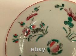 Antique Chinese famille rose porcelain four seasons flowers Qing dynasty #4