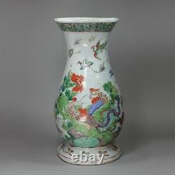Antique Chinese famille verte wall vase, Kangxi (1662-1722)