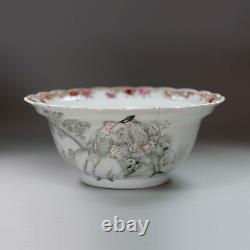Antique Chinese grisaille'European Subject' bowl, c. 1750, Qianlong (1736-95)