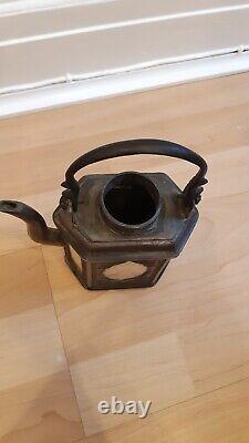 Antique Chinese pewter teapot Mid 20th century