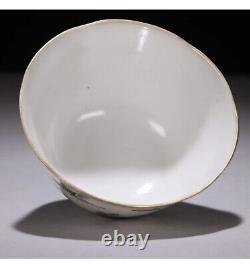 Antique Chinese tongzhi Period(1862-1875) famille verte porcelain bowl
