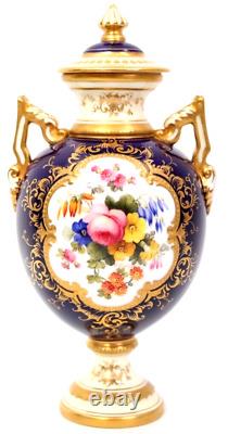 Antique Coalport Vase Flower Group by F Howard V7613 Circa 1919