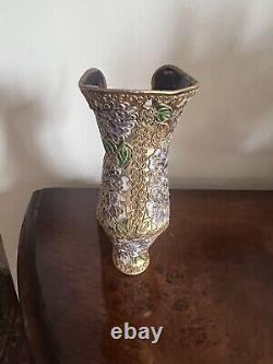 Antique Decorative Porcelain Porcelain Boot Hand Painted