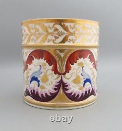 Antique Derby Porcelain Regency Period Hand Painted & Gilded Porters Mug, 2 Pint