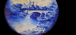 Antique Doulton Burslem hand painted wall plate 1882. Lismore Castle