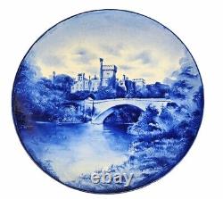 Antique Doulton Burslem hand painted wall plate 1882. Lismore Castle