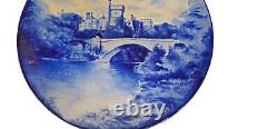 Antique Doulton Burslem hand painted wall plate 1882. Lismore Castle