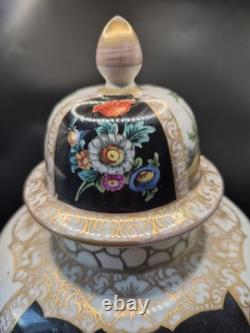 Antique Dresden Helena Wolfsohn Augustus Rex Large Lidded Ginger Jar 33cm High