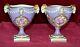 Antique Dresden Porcelain Hand Painted Urns Pair Of