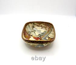 Antique Early 20th Century Hand Painted Satsuma Porcelain Small Bowl Marked