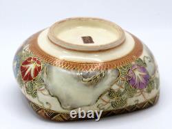 Antique Early 20th Century Hand Painted Satsuma Porcelain Small Bowl Marked