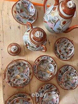 Antique Egg Shell Chinese Tea Set