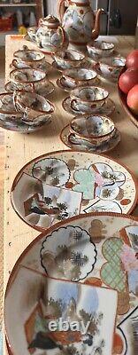 Antique Egg Shell Chinese Tea Set