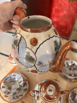 Antique Egg Shell Chinese Tea Set