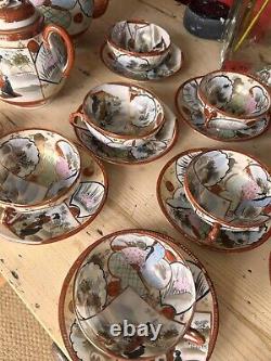 Antique Egg Shell Chinese Tea Set