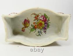 Antique Figural Hand Painted Porcelain Dresden Casket Box Vienna 1880 1900