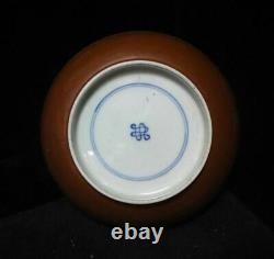 Antique Fine Chinese Blue and White Hand Painting Porcelain Plate Marks