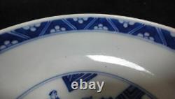 Antique Fine Chinese Blue and White Hand Painting Porcelain Plate Marks