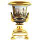 Antique French Empire Paris Porcelain Vase Hand Painted Harbour Scene