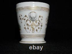 Antique French Old Paris Porcelain Hand Painted Cachepot Planter Chinoiserie