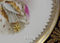 Antique French Porcelain Sevres Hand Painted Napoleon I Portrait Plate J. Cally