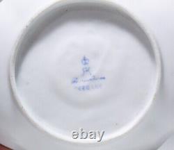 Antique Germany DRESDEN Porcelain Hand Painted Courting Scene Cup & Saucer