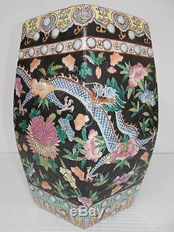 Antique Hand Painted Chinese Porcelain Garden Stool