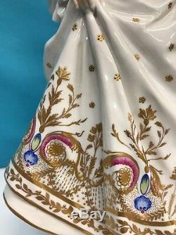 Antique Hand Painted Dresden Porcelain Figure Of Woman, S. & G. GUMP CO. Germany