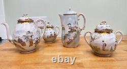 Antique Hand Painted Fine China Tea Set