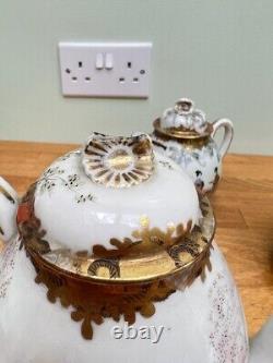 Antique Hand Painted Fine China Tea Set