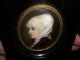 Antique Hand Painted Kpm Style Porcelain Miniature Portrait Woman F. A. Kaulbach