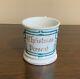 Antique Hand Painted Porcelain Christmas Present Mug