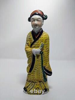 Antique Hand Painted Porcelain Figure Chinese Export Collectible Decor