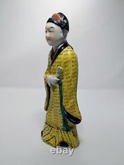 Antique Hand Painted Porcelain Figure Chinese Export Collectible Decor