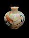 Antique Hand Painted Porcelain Japanese Imari Kutani Bottle Note Rim Chip