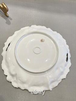 Antique Hand Painted Porcelain RS Prussia Double Handled Plate