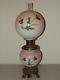 Antique Hand Painted Red Thistle Victorian Porcelain Gwtw Banquet Table Lamp