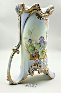 Antique Hand-painted Bavaria Porcelain Tankard Pitcher Bauer, Rosenthal & Co