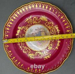 Antique Hand painted Meissen Porcelain plate Rococo