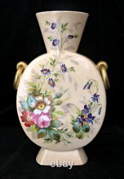 Antique Henri Ardant Limoges Porcelain Aesthetic Period Vase Japonisme, Painted