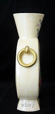 Antique Henri Ardant Limoges Porcelain Aesthetic Period Vase Japonisme, Painted