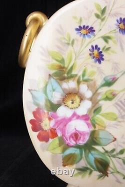 Antique Henri Ardant Limoges Porcelain Aesthetic Period Vase Japonisme, Painted