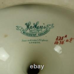 Antique James Hadleys Worcester Hand Painted Aquilegia Comport Tazza (1902-5)