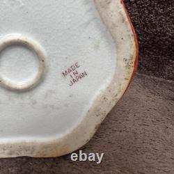Antique Japanese Geisha Girl Hand Painted Porcelain Chocolate Pot 6 Small Bowls