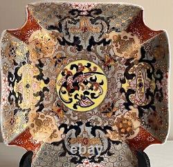Antique Japanese Meiji Hand Painted Porcelain Bowl