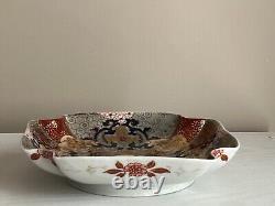 Antique Japanese Meiji Hand Painted Porcelain Bowl