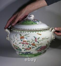 Antique Large Chinese European Export Tureen & Cover