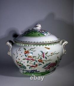 Antique Large Chinese European Export Tureen & Cover